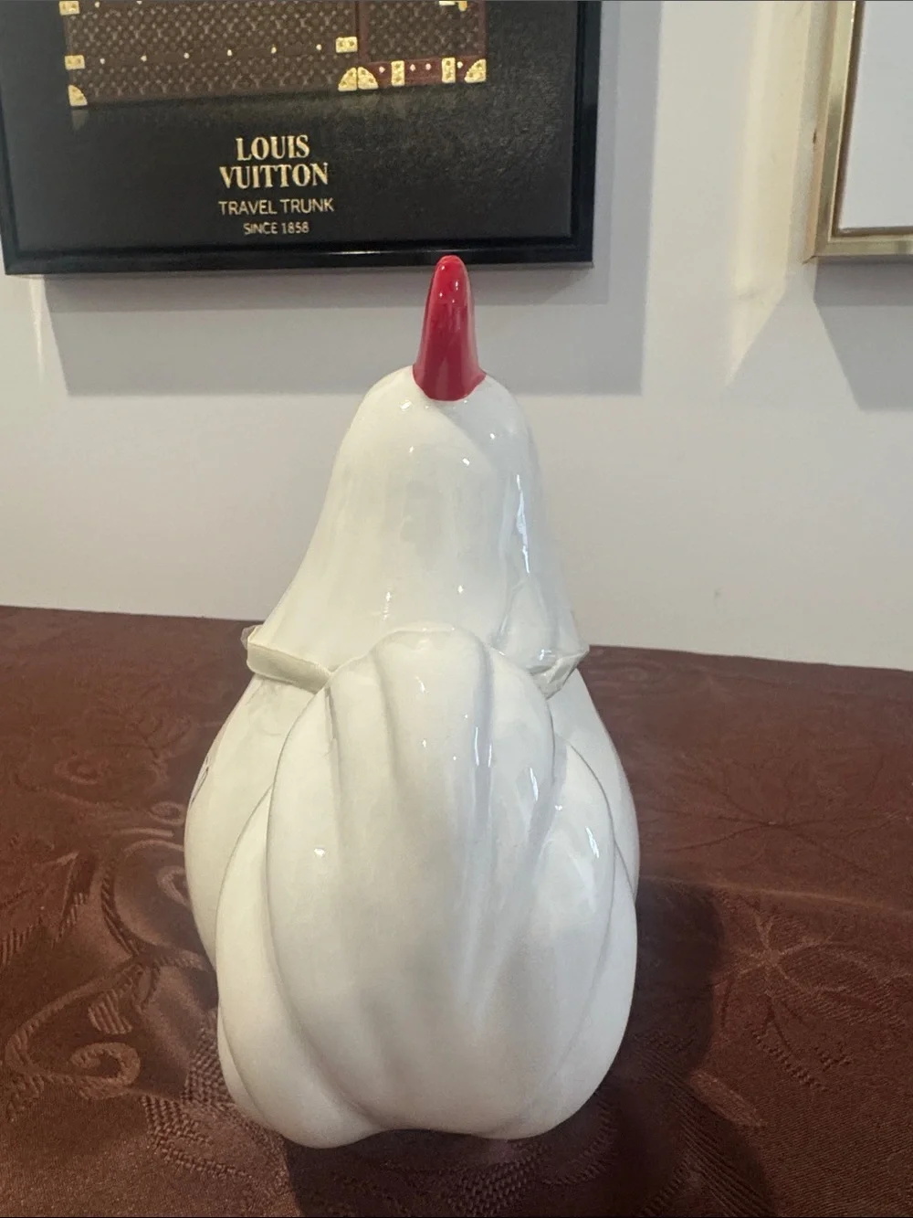 🐓Rae Dunn White Ceramic Hen Canister